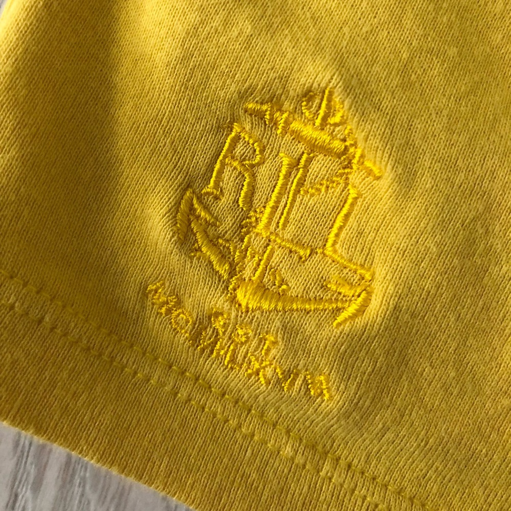 Lauren Ralph Lauren Vintage Yellow/Black Boat Neck Blouse - Picture 11 of 16